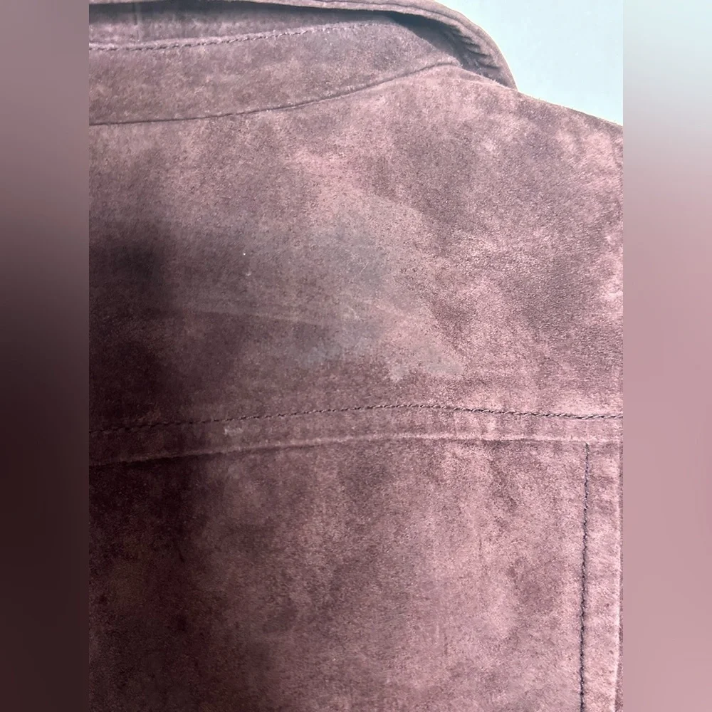 SL8 by BlankNYC Marion Suede Moto Jacket in eggplant xs - Picture 13 of 13